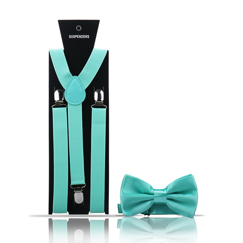 Adult Men's Suspenders And Bow Tie Two Pcs Set Harness Man For Pants Gentleman Suit Accessories Wedding Business