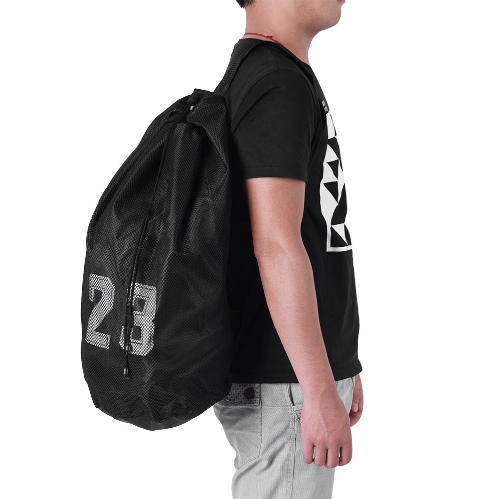Basketball Sports Bags Football Volleyball Soccer Storage Mesh Bag Fitness Bucket Bag Outdoor Basketball Backpack For Men Women