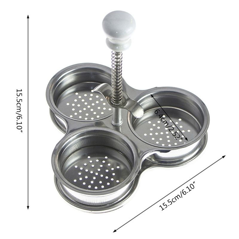 Ootdty ruostumattomasta teräksestä valmistettu kananmunien salametsästäjä säädettävä 3 ristikkoa höyrystin munat boileri monitoiminen kotikeittiö laitteet munanmuotoilu liesi