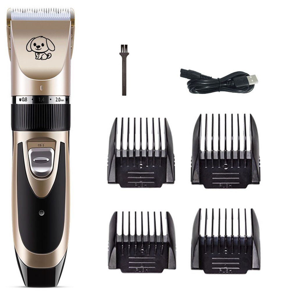 Low-Noise Oplaadbare Hond Haar Trimmer Cutter Machine Huisdier Kapsel Usb Elektrische Grooming Huisdieren Hair Cut Clipper