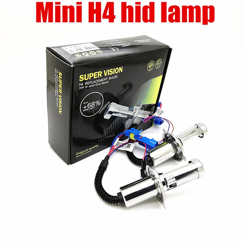 2 stks mini xenon lamp 35 w H4 hoge lage Bi xenon lamp H4-3 hi lo HID Koplamp xenon H4 vervangende lamp