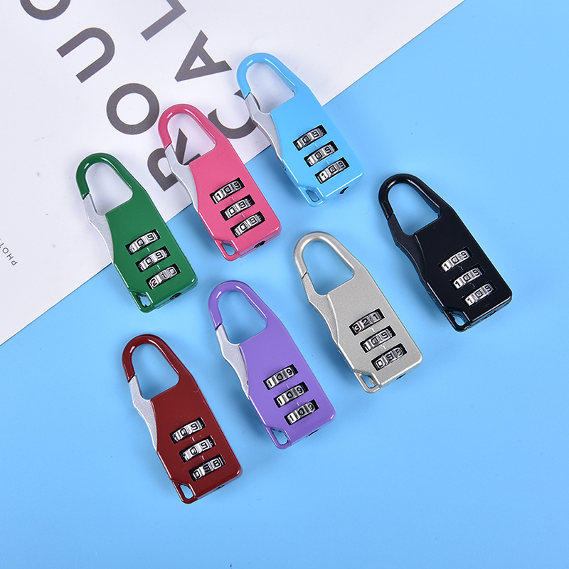 3 Mini Wijzerplaat Digit Nummer Code Wachtwoord Combinatie Hangslot Veiligheid Reizen Delicate Safe Lock Voor Hangslot Bagage Lock Van Gym