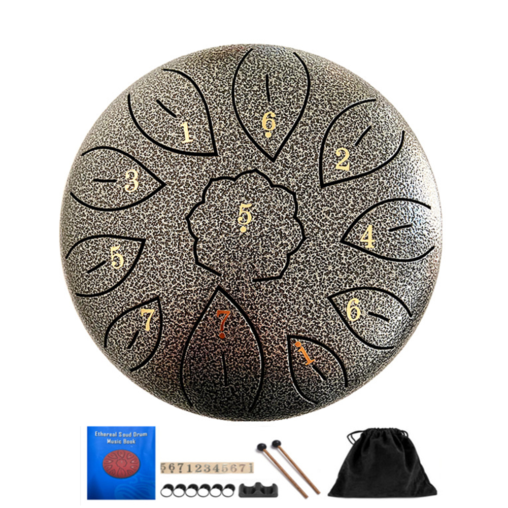 6-Inch 11-Tone Carbon Staal Tong Drum Musical Ethereal Drum Met Draagtas Meditatie Hand Pan Drum voor Beginner Kinderen: Color A