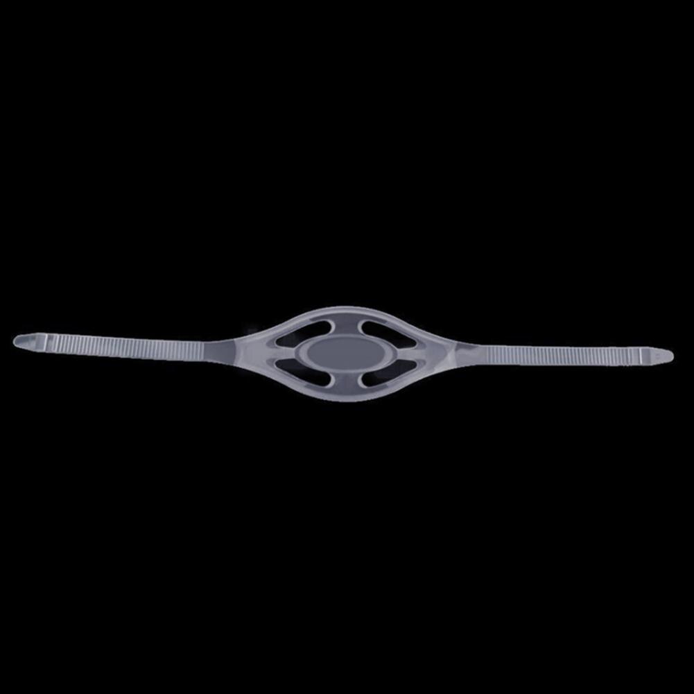 High Elasticity Silicone Universal Diving Mask Strap Diving Snorkeling Mask Strap Cover Replacement Freediving Hair Protector: S Transparent