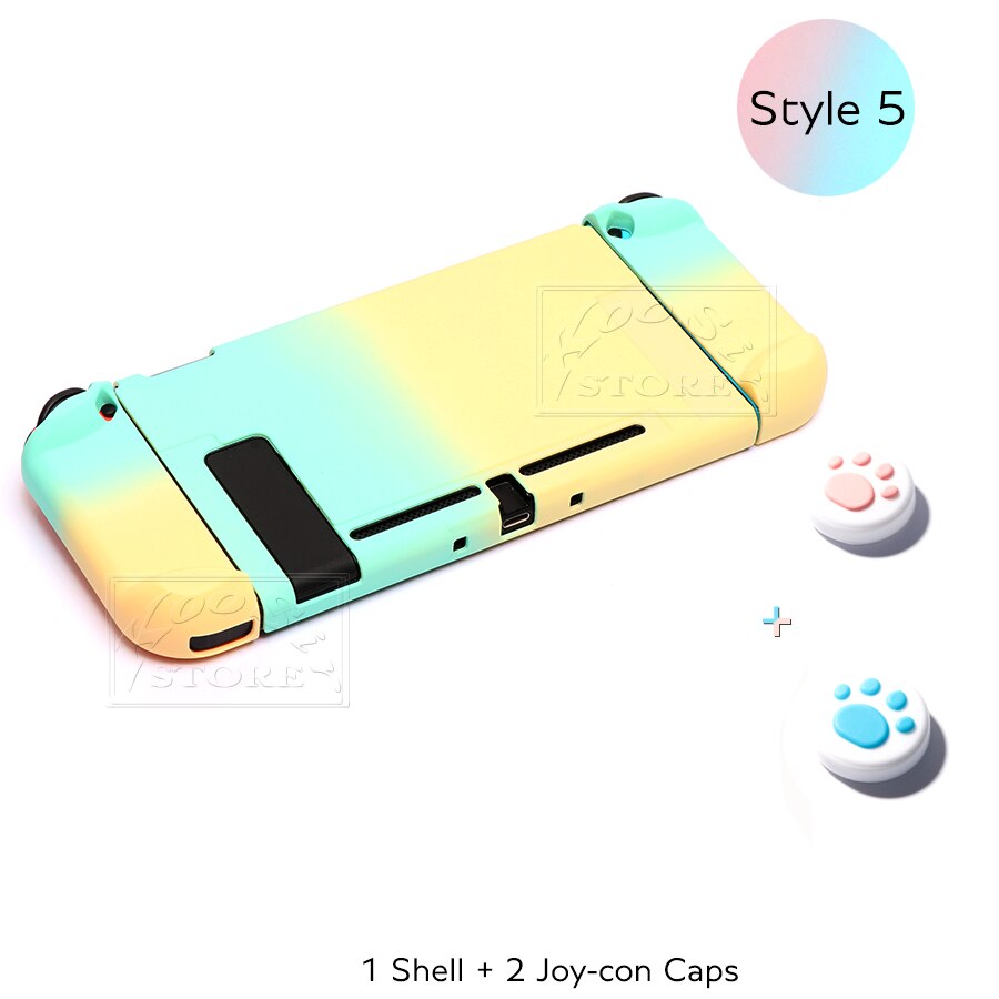 Funda desmontable bonita para Nintendo Switch, funda estilo bolso de piel dura con carcasa rosa para Nintendo Switch y Joy-con: Style 5