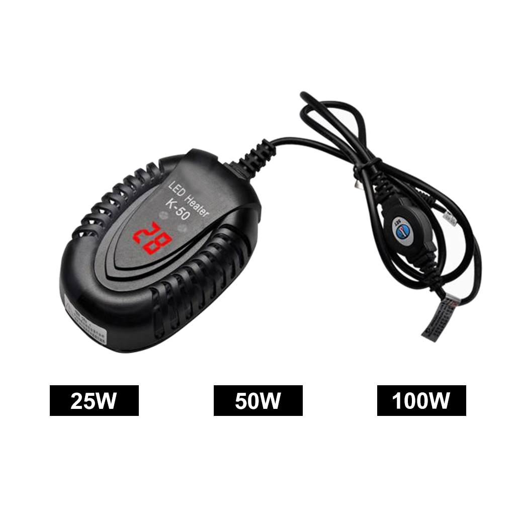 Submersible Aquarium Heater Adjustable LED Digital Temperature Display Fish Tank Heater, for Turtle Betta Fish Water Heater