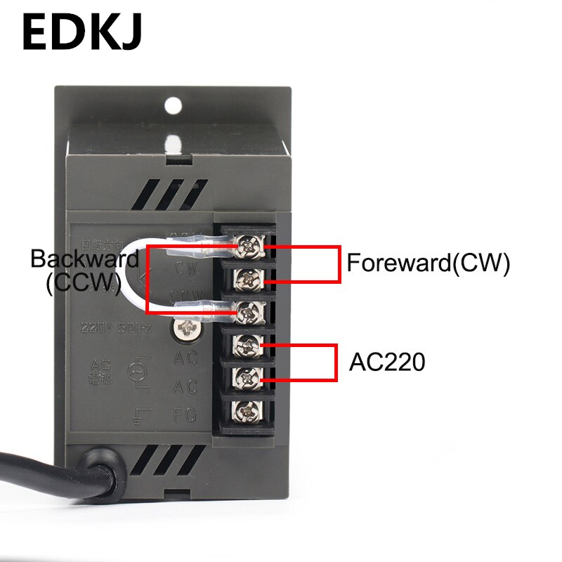 1Pcs Ac 220V Motor Speed Controller 15/25/40/60/90/120/180/200/250/300/400W Controller Vooruit En Achteruit Pinpoint Regulator