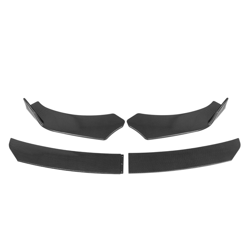 Universal Front Bumper Lip Under Panel Bumper Shovel Lip Spoiler Carbon Fiber