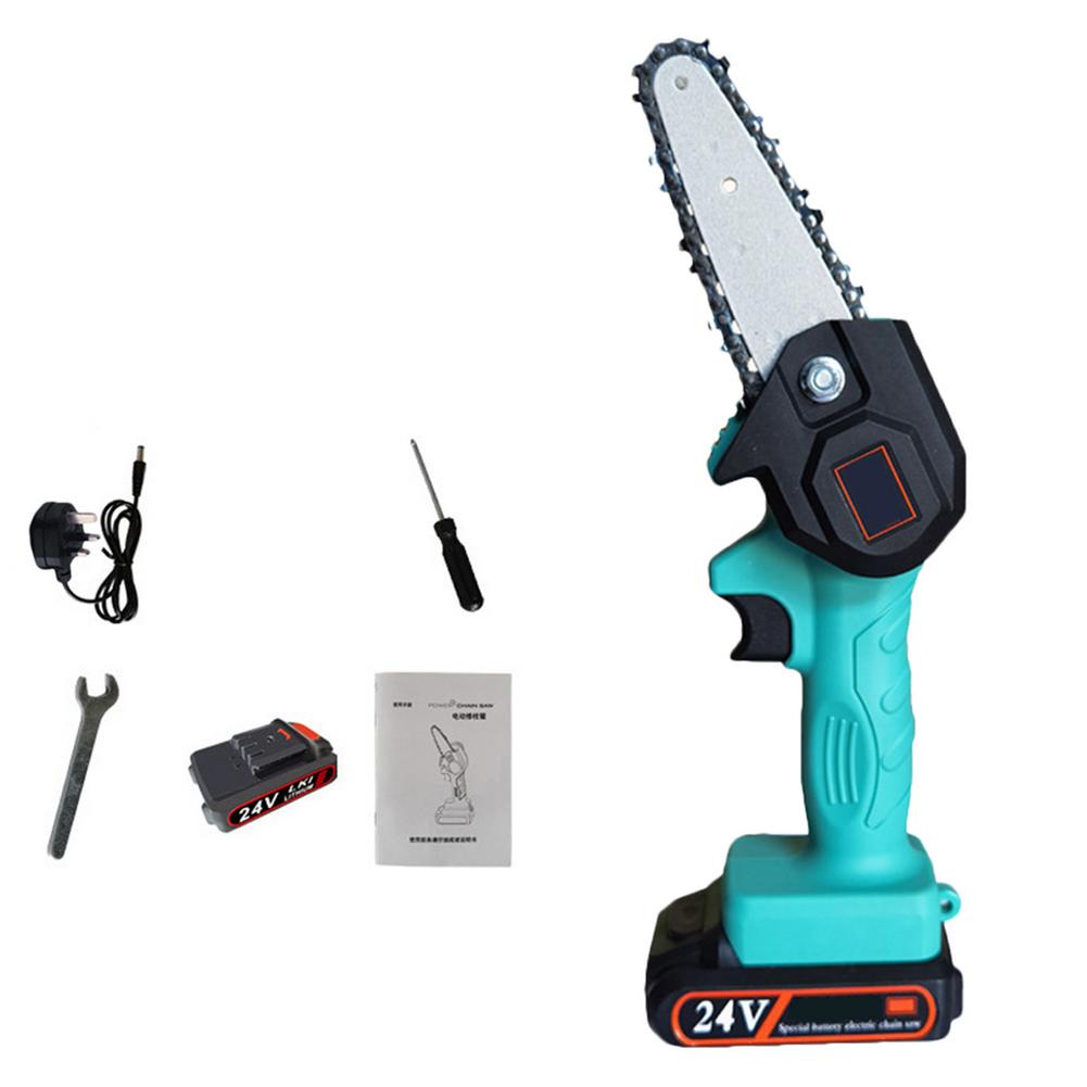 220V 550w Echargeable Electric Handheld Chainsaw Small Household Wireless Lithium Battery Outdoor Logging Chainsaw
