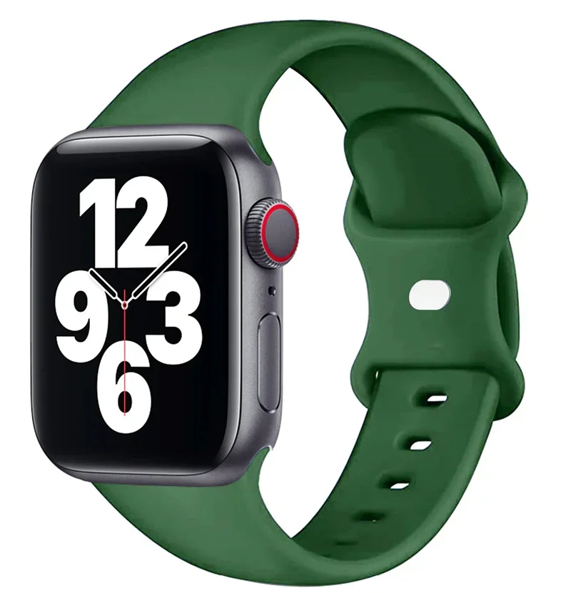 Silikoniranneke apple watch 44mm 40mm 45mm 41mm 42-38mm sport -rannekkeelle, iwatch-sarja 8 7 se 3 4 5 6 9 10 46mm 49mm
