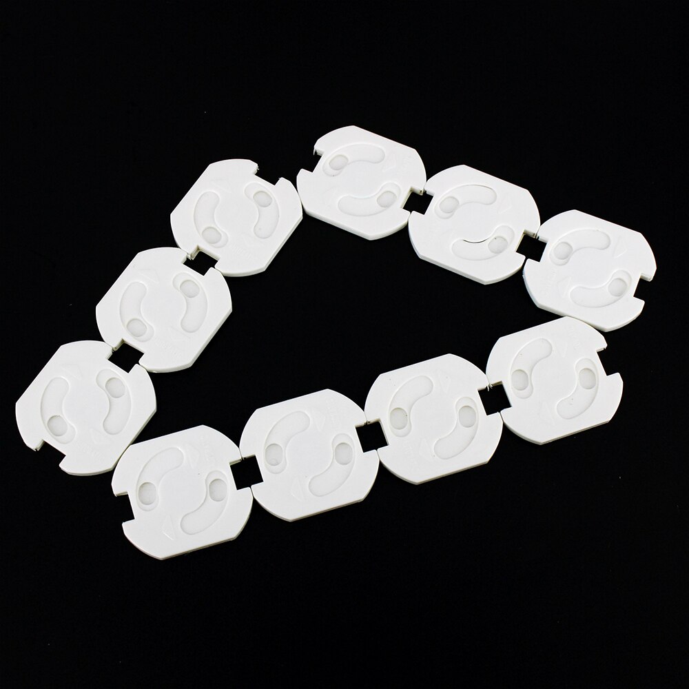 Anpro 10Pcs Electrical Outlet EU Plug Rotated Socket Anti Electric Shock Protector Plug Cover for Child Safety Guard Protection