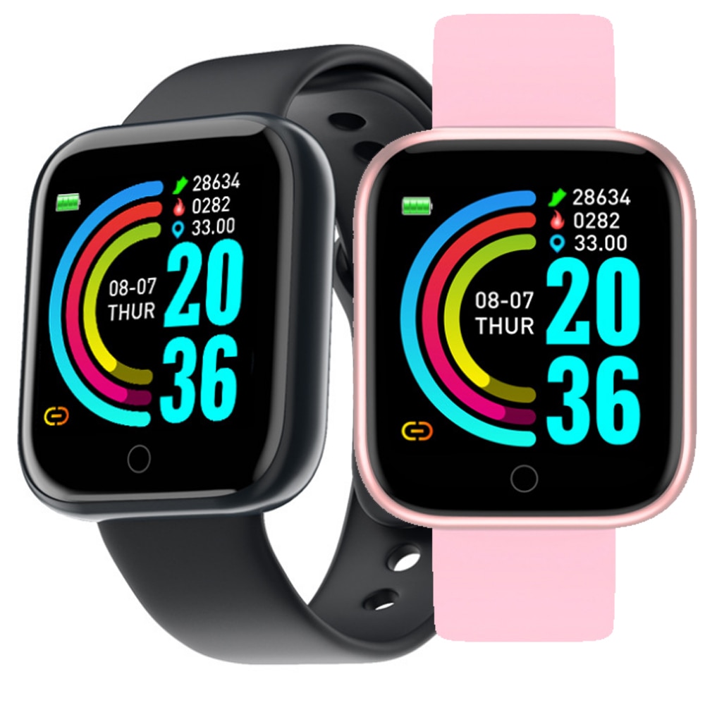 D20 Profi Clever Uhr Y68 Bluetooth Fitness Tracker Sport Uhr Herz Bewertung Monitor Blutdruck Clever Armbinde für Android IOS