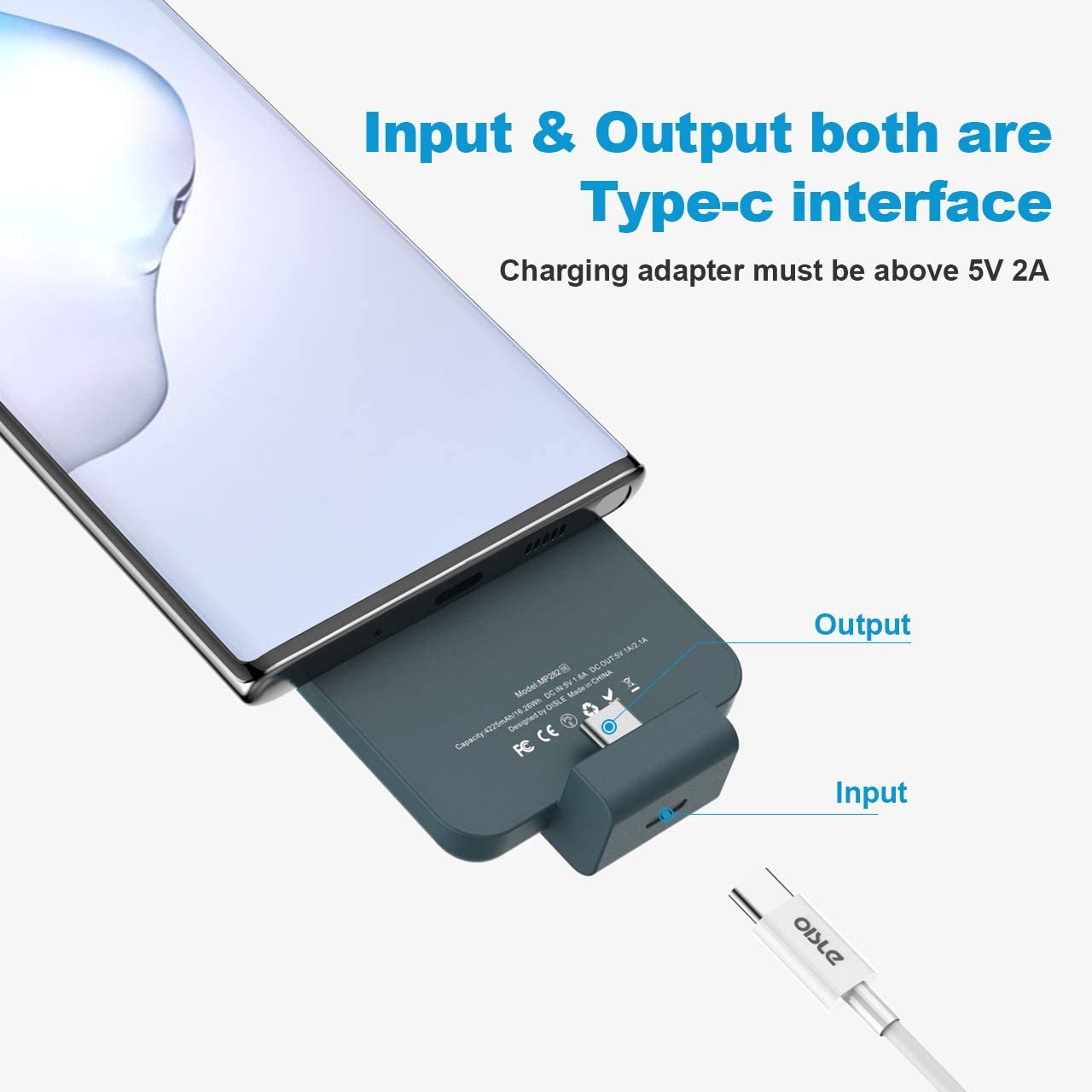 OISLE Portable Mini Special Power Bank Suitable For Samsung S9/S10+/S20/S21 U/Note20/Note10+/Note21 External Battery Powerbank