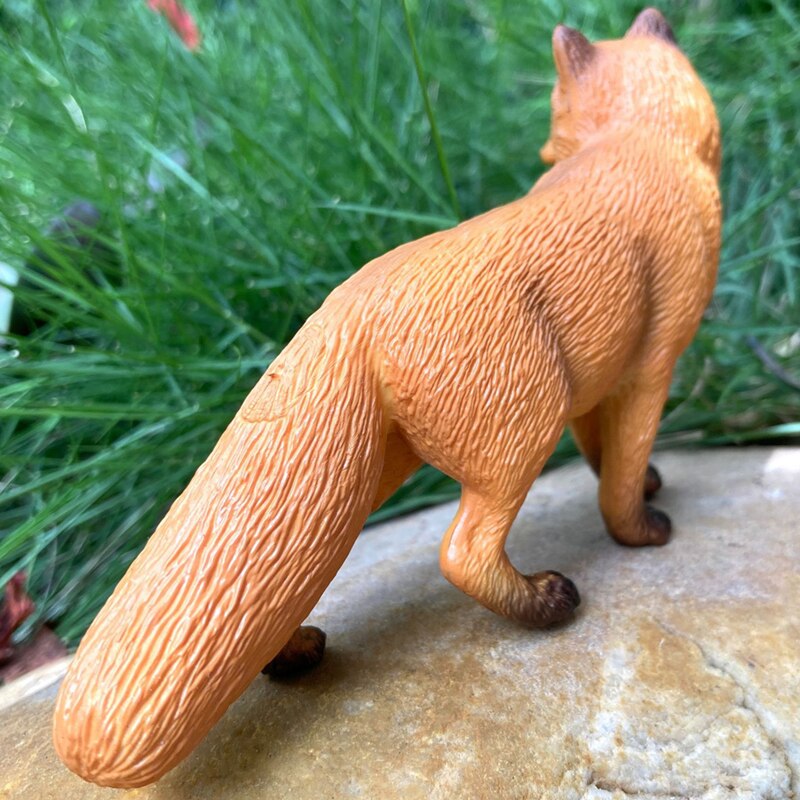 Simulatie Wilde Dieren Zoo Action Figure Vulpes Fox Cub Model Eekhoorn Actiefiguren Vroege Educatief Speelgoed Voor Kinderen