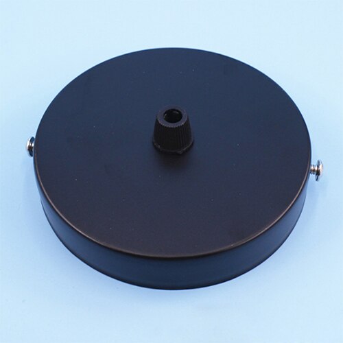 Plafond Plaat Opknoping 8/10/12Cm Chassis Base Retro Lamp Bases Ijzeren Hanglamp Armatuur Plafond Fittings diy Lock Draad Lampvoet: black / 120mm