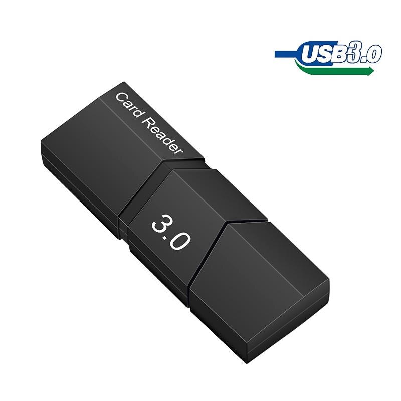 Leitor de cartão usb 3.0 micro sd tf otg adaptador de cartão de memória inteligente para portátil usb 3.0 multi leitor de cartão sd: black