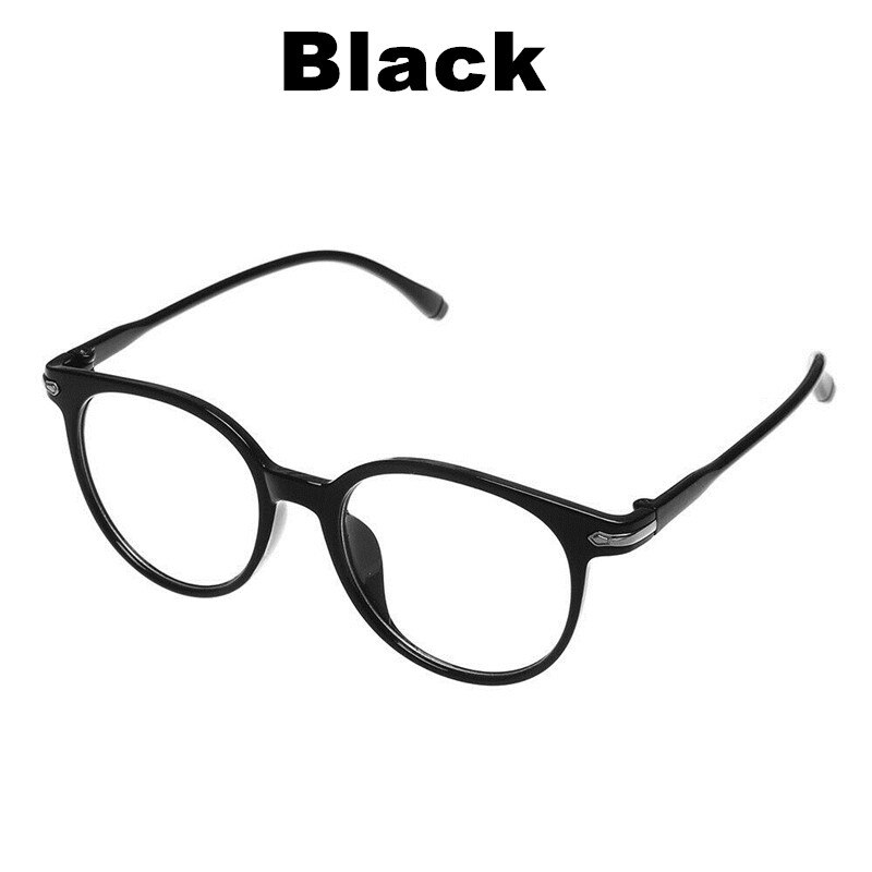 Blue Light Blocking Glasses Spectacles Anti Eyestrain Office Computer Glasses Ultra Light Flexible Vision Care Glasses: Black
