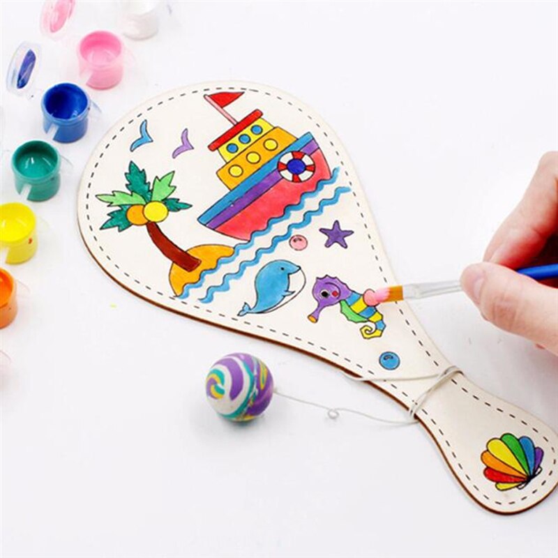 1Pc Funny Toys Musical Instrument for Kids Colorful Wooden Early Learning Educational Musical Instrument Lovely Baby Hand Bells