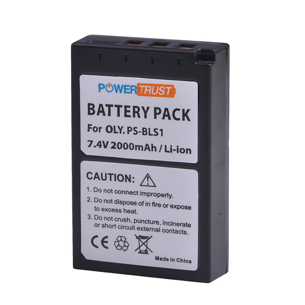 BLS-1 PS-BLS1 Battery and Charger for Olympus E-420, E-450, E-600, E-620, Pen E-P1, E-P2, E-P3, E-PL1, E-PL3 Digital SLR Cameras