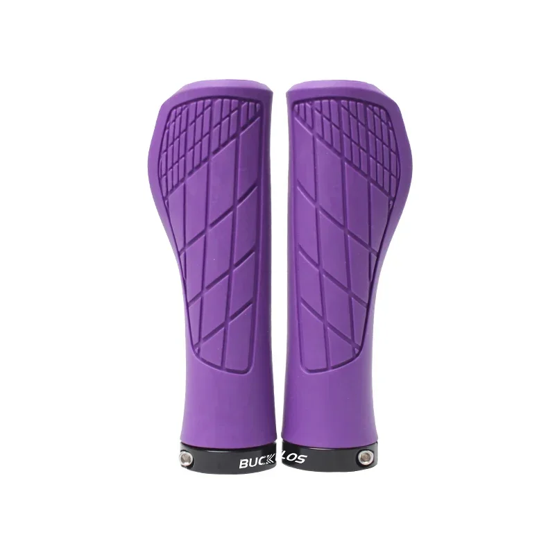 BUCKLOS Bicycle Handle Bar Grips Mountain Bike Single-sided Locking Handlebar Cover Ergonomic Bicycle Handlebar Grips: Navy Blue