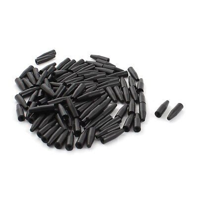 100Pcs 6x20mm Point Ended PCB Test Fixture Parts Plate POM Pressure Bar Black