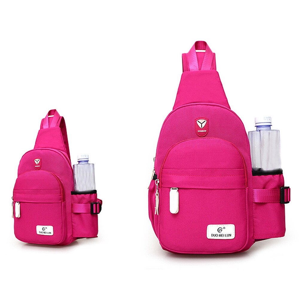 Neue Nylon Unisex Brust Pack Einzelner Schulter Strap Zurück Tasche Umhängetaschen für Frauen Sling Schulter Tasche Reise Zurück pack