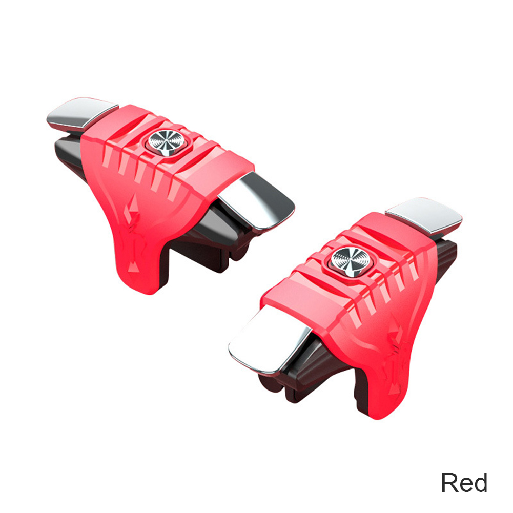 Joystick de juego móvil para Apple/PUBG Android, Mando de juego para móvil, botón de disparo, tirador L1R1: Rojo