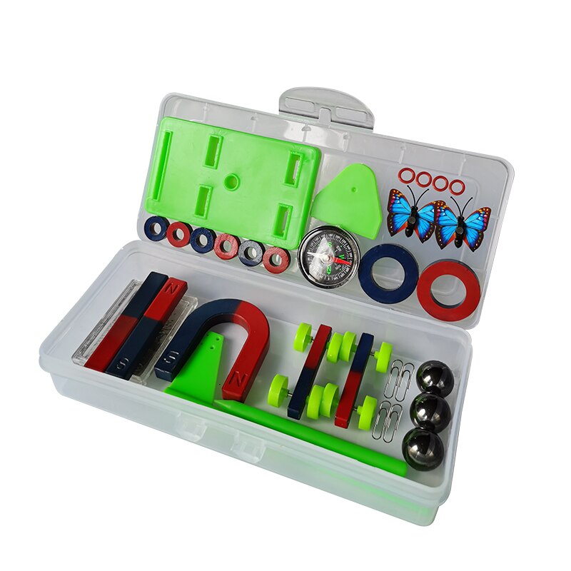 Magnet Set Magnetic Levitation Box Scientific Experiment Teaching Aids Large Experimental Box U-shaped Strip Compass Magneticcar