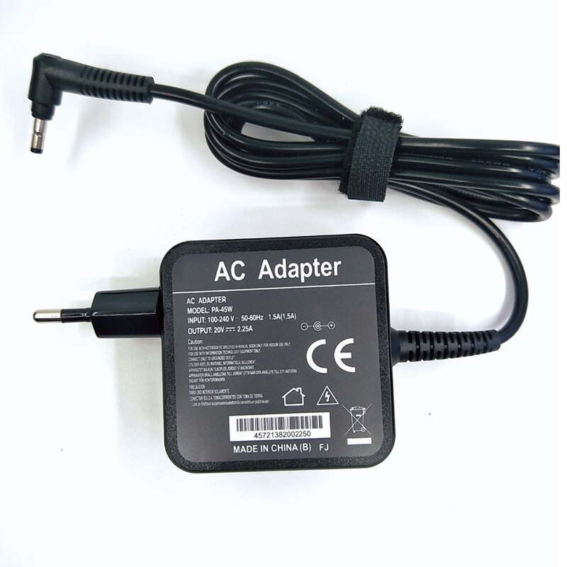20V 2.25a 45W Ac Laptop Power Adapter Oplader Voor-Lenovo ADL45WCG ADP-45DW Ca PA-1450-55LR PA-1450-55LK Eu Plug lader
