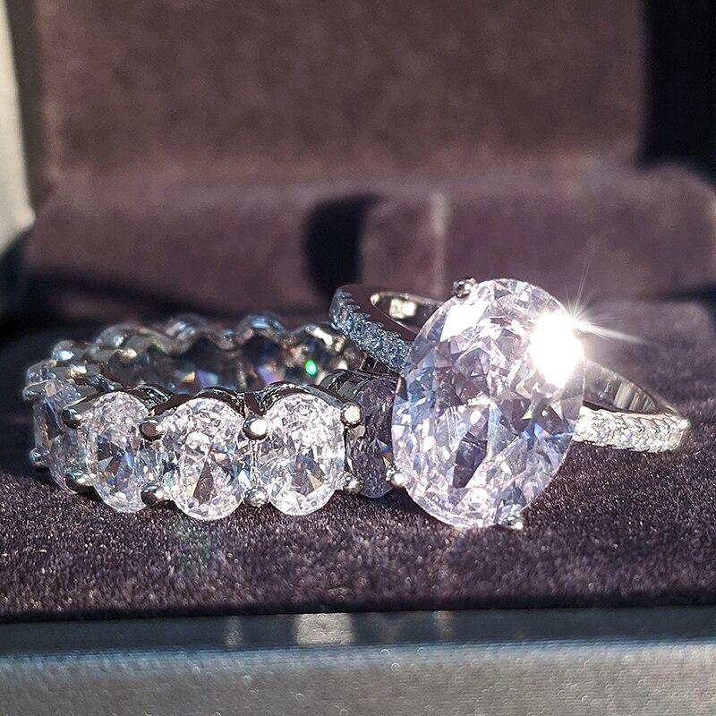 real-925-sterling-silver-oval-wedding-ring-set-for-grandado