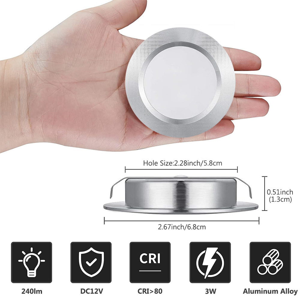 12V RV intérieur camping-car lecture toit lumières encastré LED plafonniers panneau camping-car RV plafonnier caravane bateau Downlights