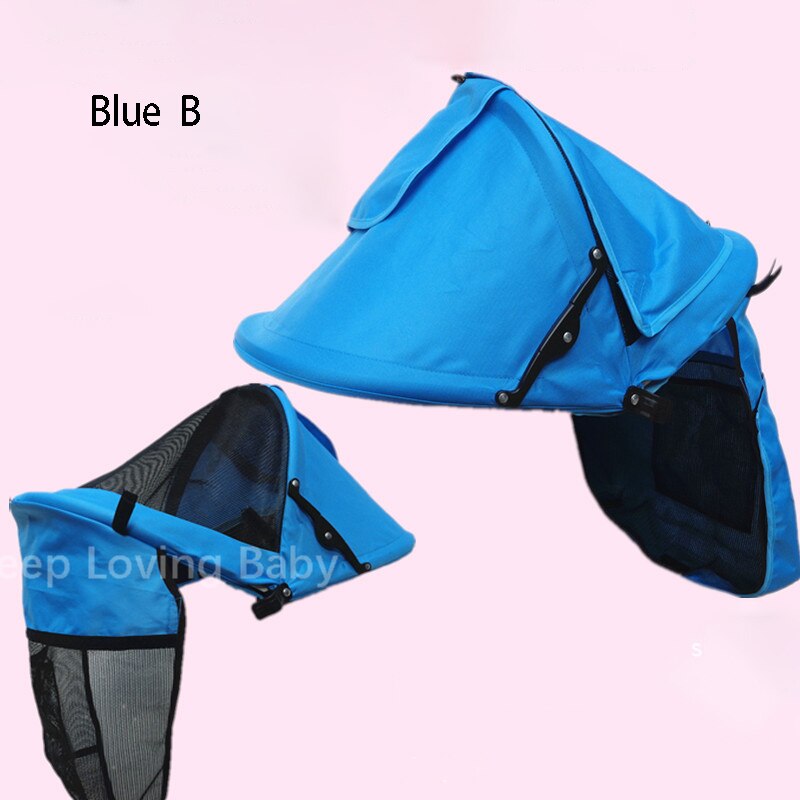 Baby Stroller Sunshield Shade Stroller Accessories Protection Hood Canopy Cover Baby Stroller Sun Visor Carriage Sun Shade: Blue B