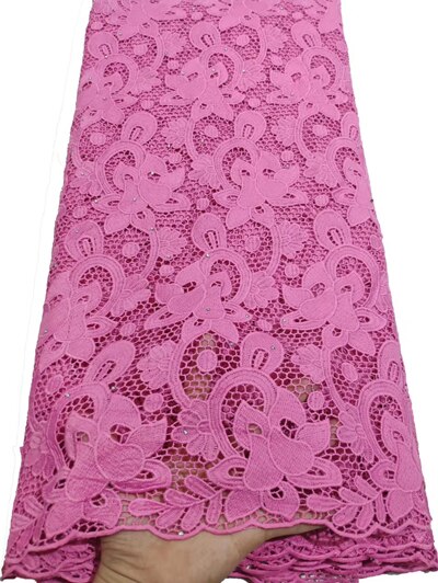 YTB84 Afrikaanse Kant Stof Guipure Kant Embroiderey Afrikaanse Koord Kant Stof Nigeriaanse Kant Stof Voor Bruiloft: AS PIC6