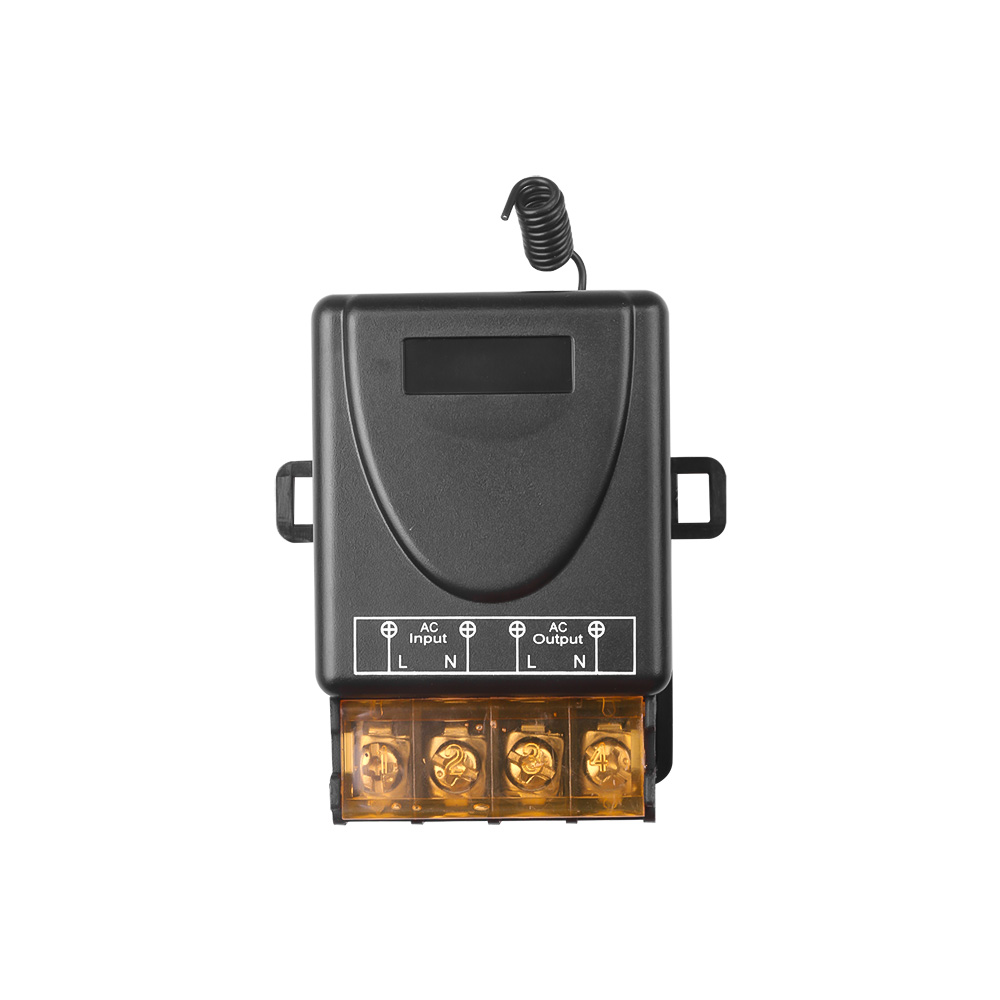 Universal 433mhz Remote Control Switch Wireless Switch AC 220V 30A Relay and On Off Transmitter for Light Lamp Water Pump Door: Blue