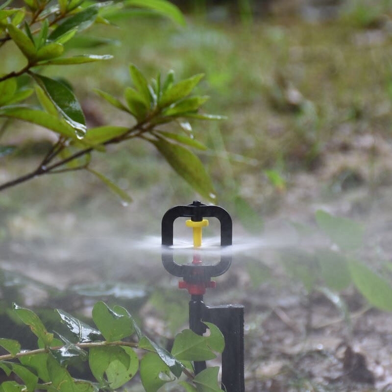 Vanning refraksjon forstøvningsdyse plast pigg hage forstøvning sprinkler munnstykke konisk vanning planter hage 6 stk