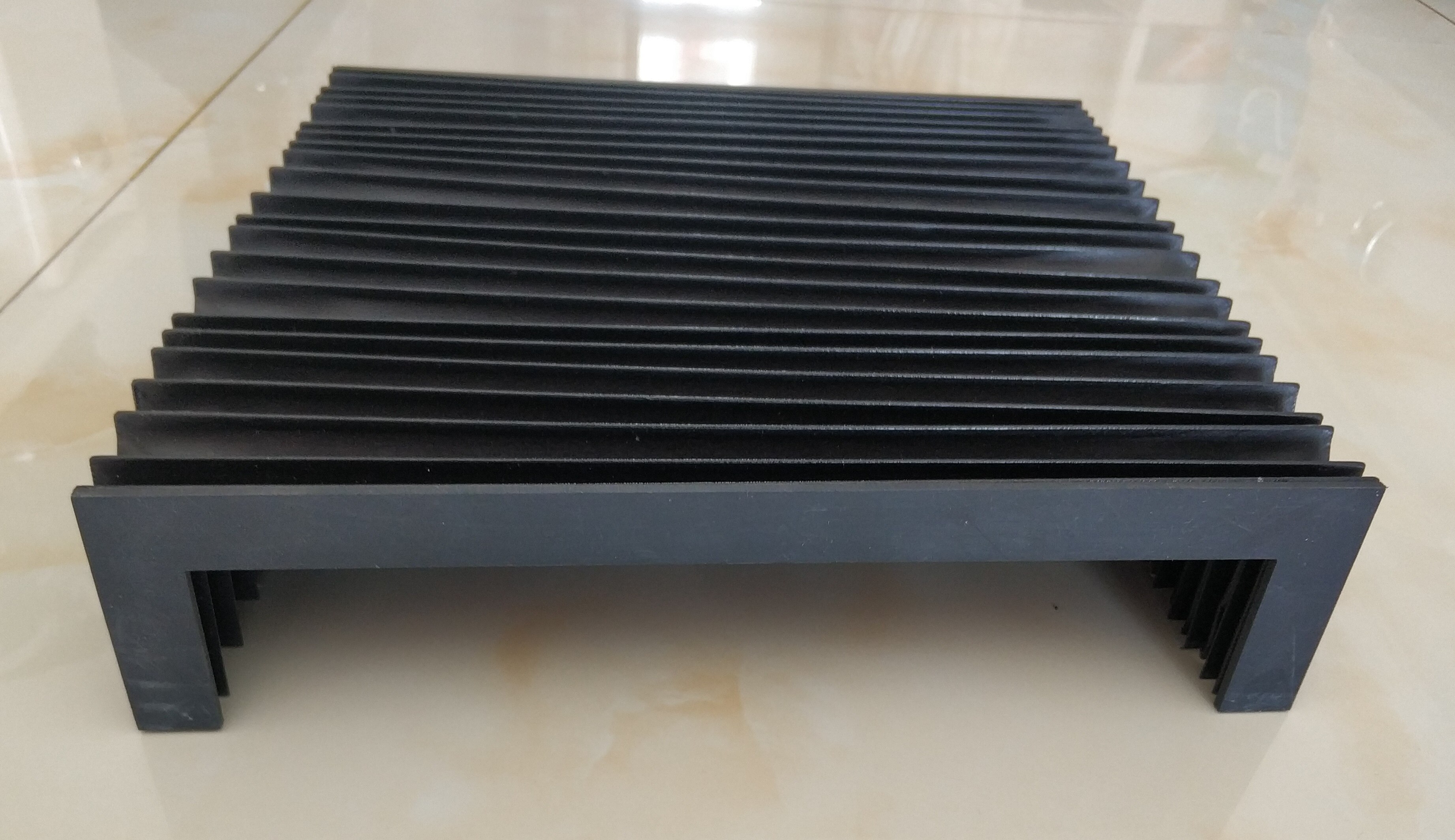 Soufflet de protection en accordéon en forme de U, Width-130mm Height-50mm maximale de length-800mm