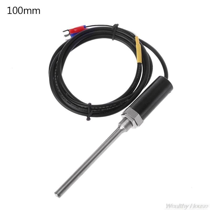 PT100 Stainless Steel Waterproof Temperature Probe Resistance Temp RTD Sensor D23 20