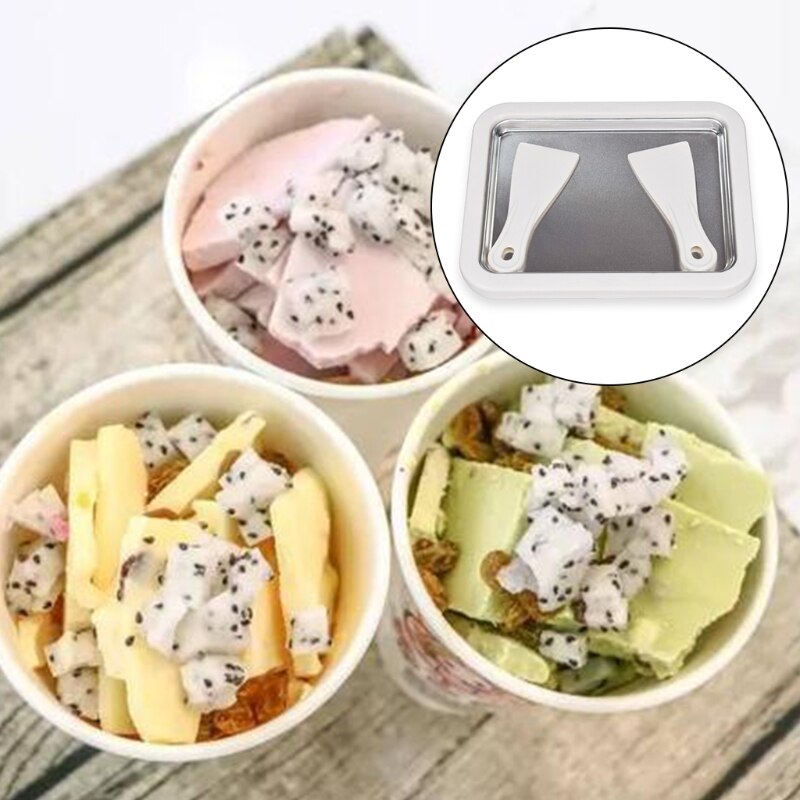 D0AB Ice Cream Maker W/ 2 Ice Cream Spades DIY Mini Ice Cream Machine for kids Family