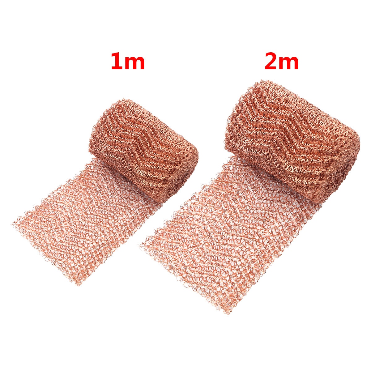 1m/2m 4 Wires Pure Copper Mesh Woven Filter Eco-friendly Homebrewing Fittings for Distillation Wine Beer Brewing Filtering Tools