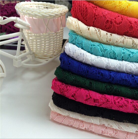 50*145cm Solid Color Lace Fabric For Making Clothes Dress Home Textile DIY Handmade Crafts,1Yc10076
