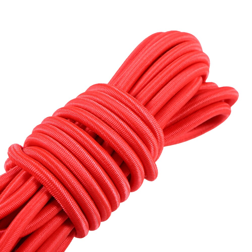 5 Meters 4mm / 5mm Kayak Boat Elastic Bungee Cord Rope Surfing And Boating: Red  4mm