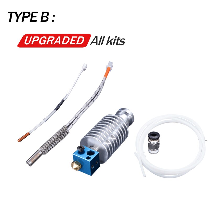 I3 Mega Hotend 12V 24V Heater V5 Bowden Upgraded J-head 3D Printer Parts For Anycubic I3 Mega Mega-S Extruder 1.75mm MK3 I3: 1mm / WHITE