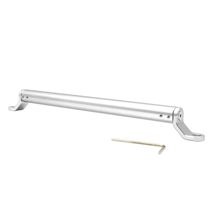 Motorcykel balance crossbar 7/8 styr crossbar 22mm styr styr håndtag balance bar justerbar: Sølv