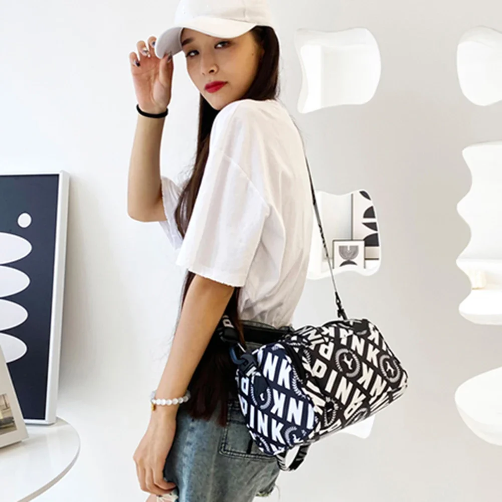 Mochila esportiva feminina multifuncional pequena bolsa de treinamento de fitness resistente ao desgaste alça ajustável com zíper para viagens natação