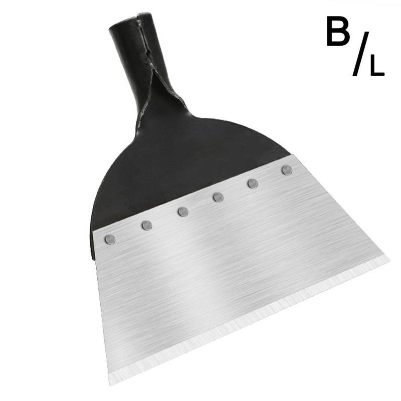 S/L Multi-Functional Outdoor Garden Cleaning Shovel Steel Flat Shovel Soil Diggers Weeding Planting Farm Weeding Tool: Large shovel