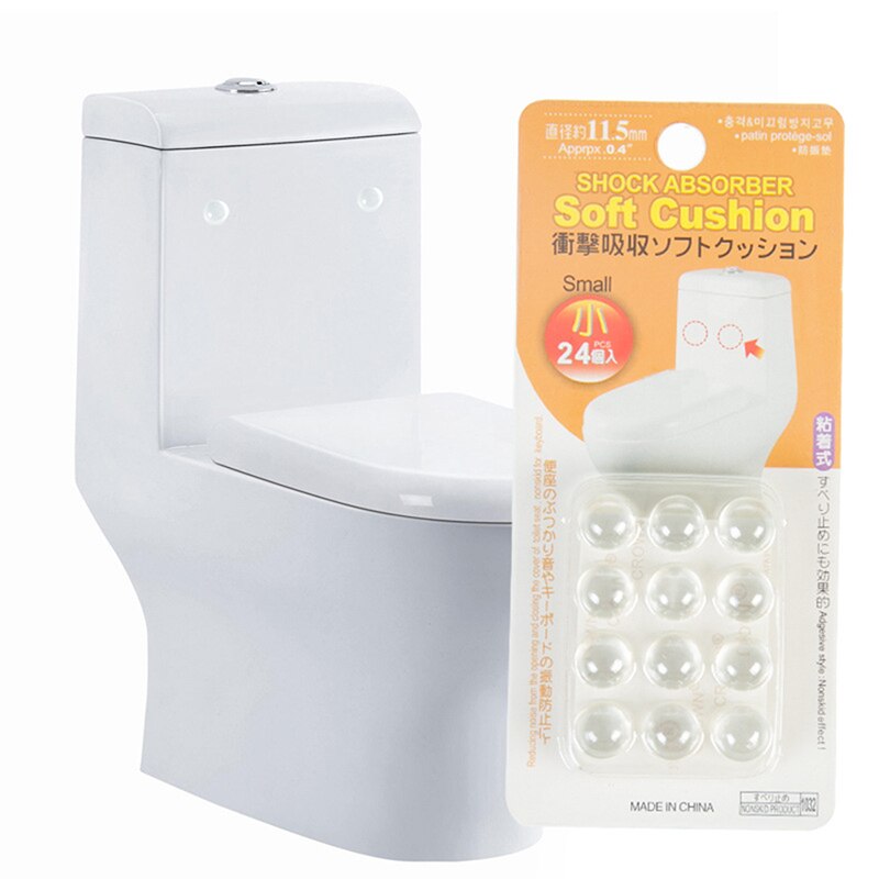 24 Stks/set Transparant Siliconen Anti Slip Schokdemper Zachte Kussen Voor Closestool Meubels Accessoires
