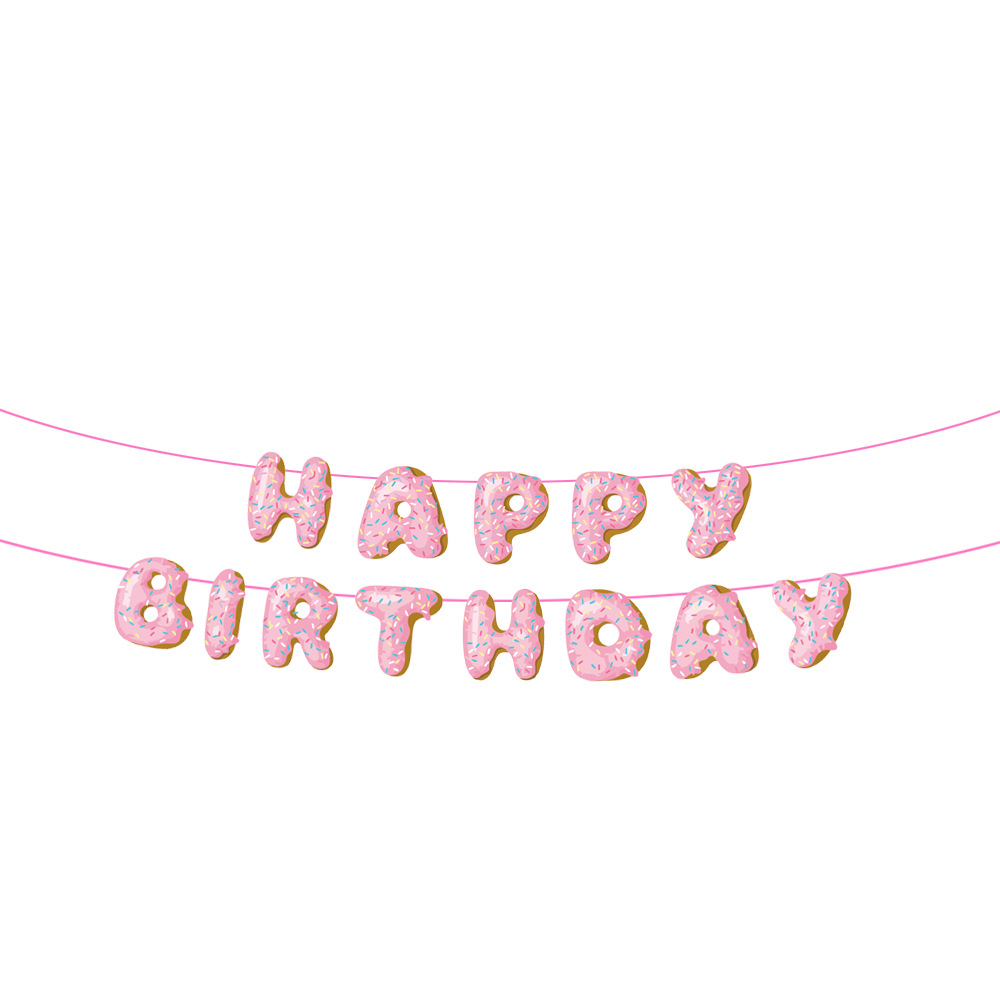 Adorno para tarta de cumpleaños con forma de donut para bebé, primer año, dos dulces decoración para magdalenas: Gris
