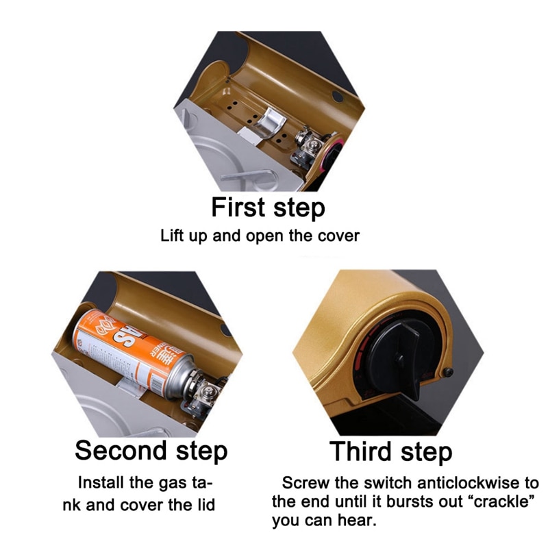 ultra-Sottile Esterno Campo Stufa A gas Portatile Stufa di Ferro Compatto Fornello Ad Alcool tutto'aperto di Cottura Forniture