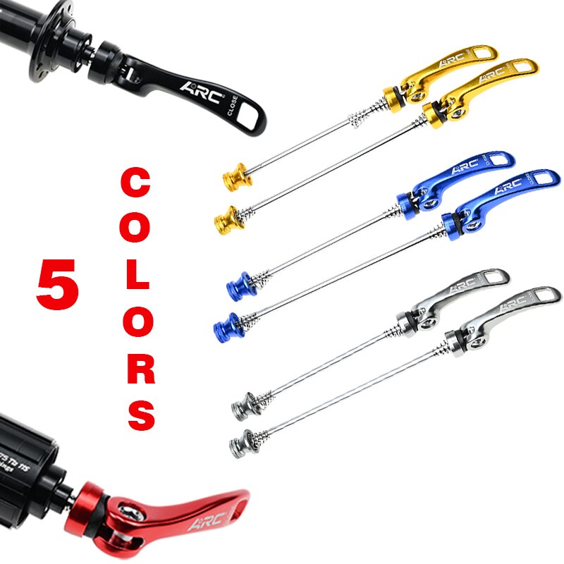 Arc 1 Paar Mtb/Racefiets Hub Quick Release Staal Spiesjes Aluminium Mult-Kleur Mountainbike Hub spiesjes Fiets Deel