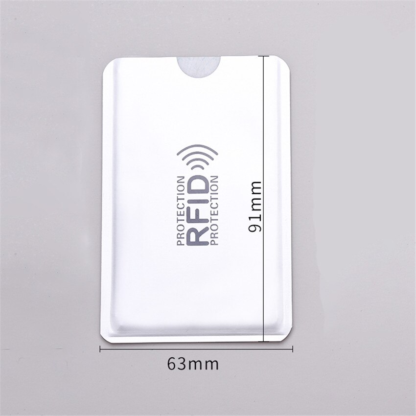10pcs/set Anti-magnetic RFID Credit Card Sleeve Anti-theft Anti-Scan Card Sleeve Protection Card Holder Sleeve Credit Card Cover